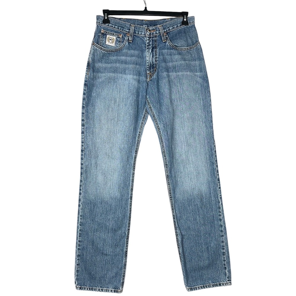 Cinch Straight Leg Jeans Mens 31x36 Blue Medium Wash 100% Cotton MB02834003